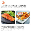 Fritadeira Air Fryer Forno Digital Mondial 12L Afon-12l-gi 2000w - Preto/Inox